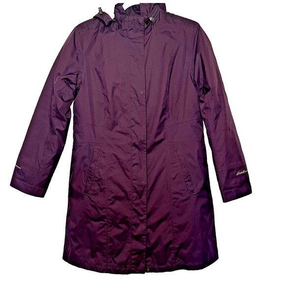 Eddie Bauer WeatherEdge Waterproof Quilt-Lined Interior Women's Size PM Purple - Picture 2 of 16
